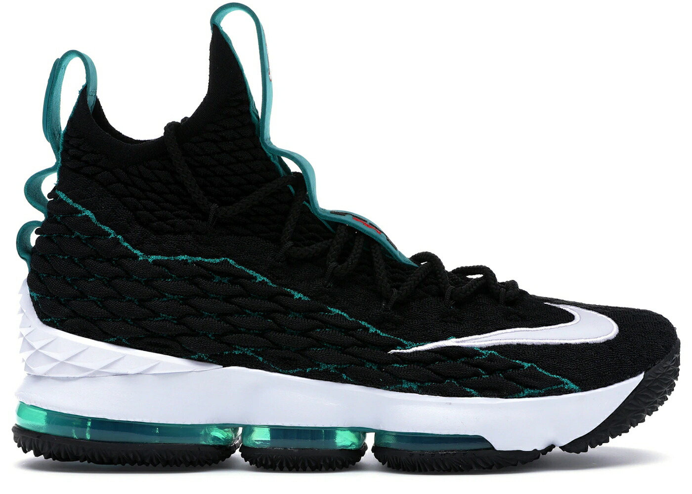 ナイキ レブロン グリフィー 黒色 ブラック リオ 白色 ホワイト スニーカー メンズ NIKE LEBRON 15 GRIFFEY / BLACK RIO TEAL WHITE