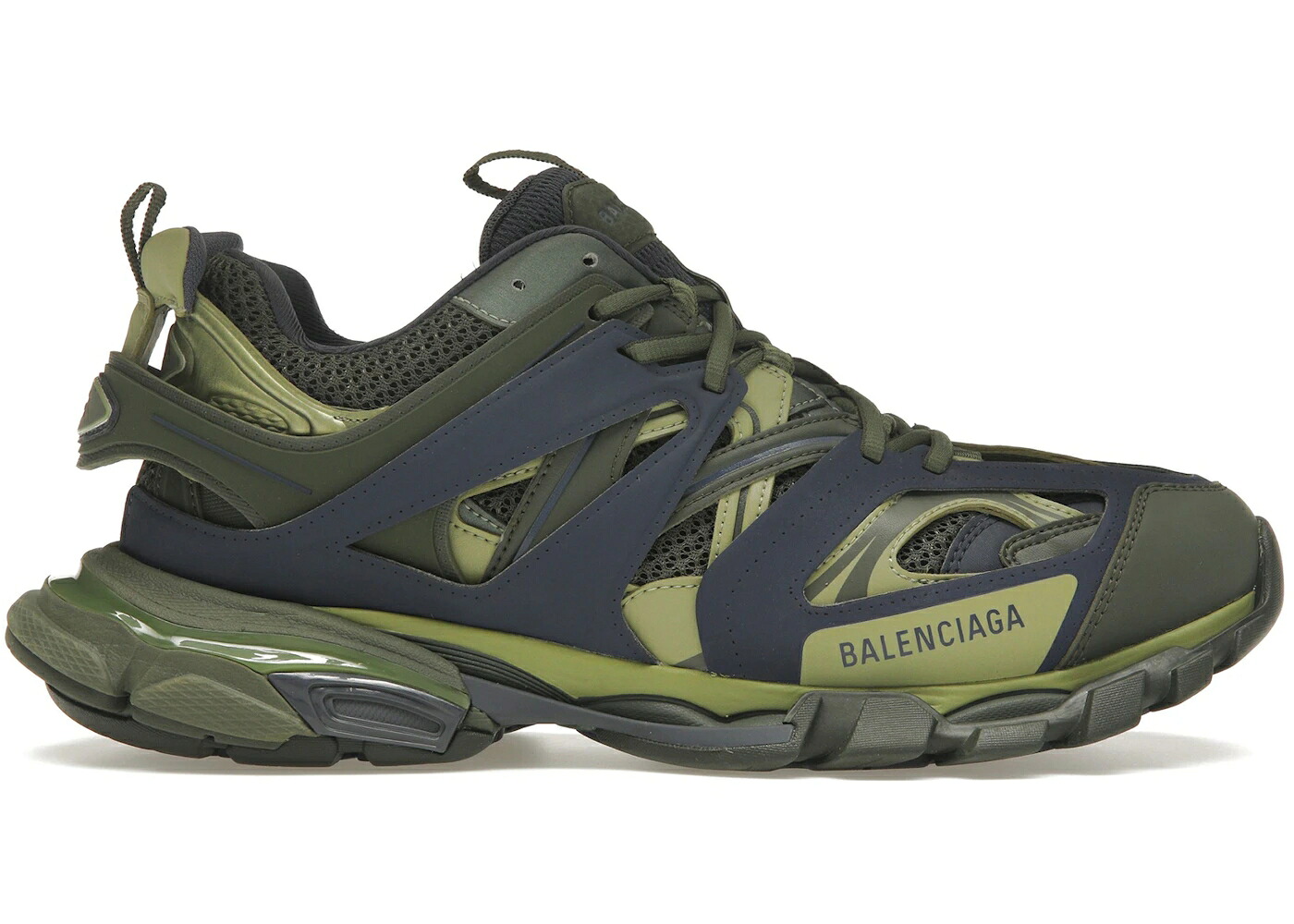 バレンシアガ トラック 緑 グリーン 紺色 ネイビー 黄色 イエロー スニーカー メンズ BALENCIAGA TRACK GREEN NAVY YELLOW / GREEN NAVY YELLOW