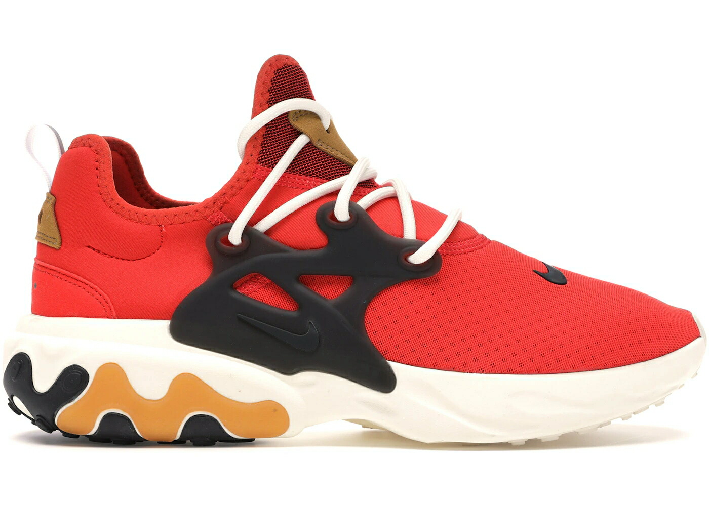 ナイキ リアクト プレスト 赤 レッド 黒色 ブラック ウィート リアクトプレスト スニーカー メンズ NIKE REACT PRESTO STRAWBERRY SHAKE / HABANERO RED BLACK WHEAT SAIL