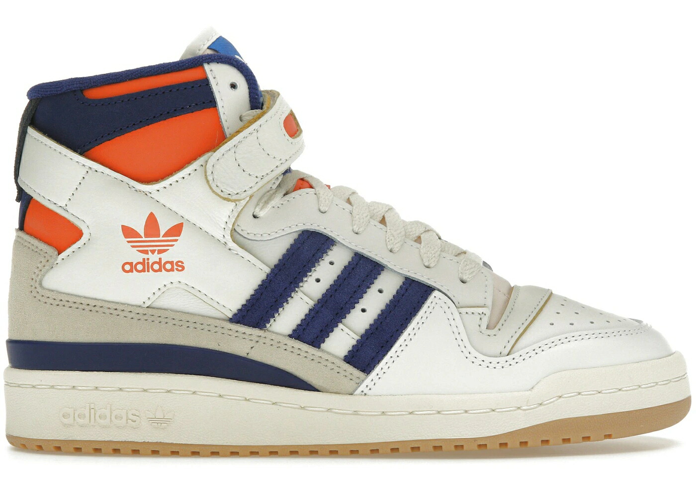 アディダス フォーラム ハイ ニックス 白色 ホワイト ビクトリー 青色 ブルー チーム スニーカー メンズ ADIDAS FORUM 84 HIGH KNICKS / CLOUD WHITE VICTORY BLUE TEAM