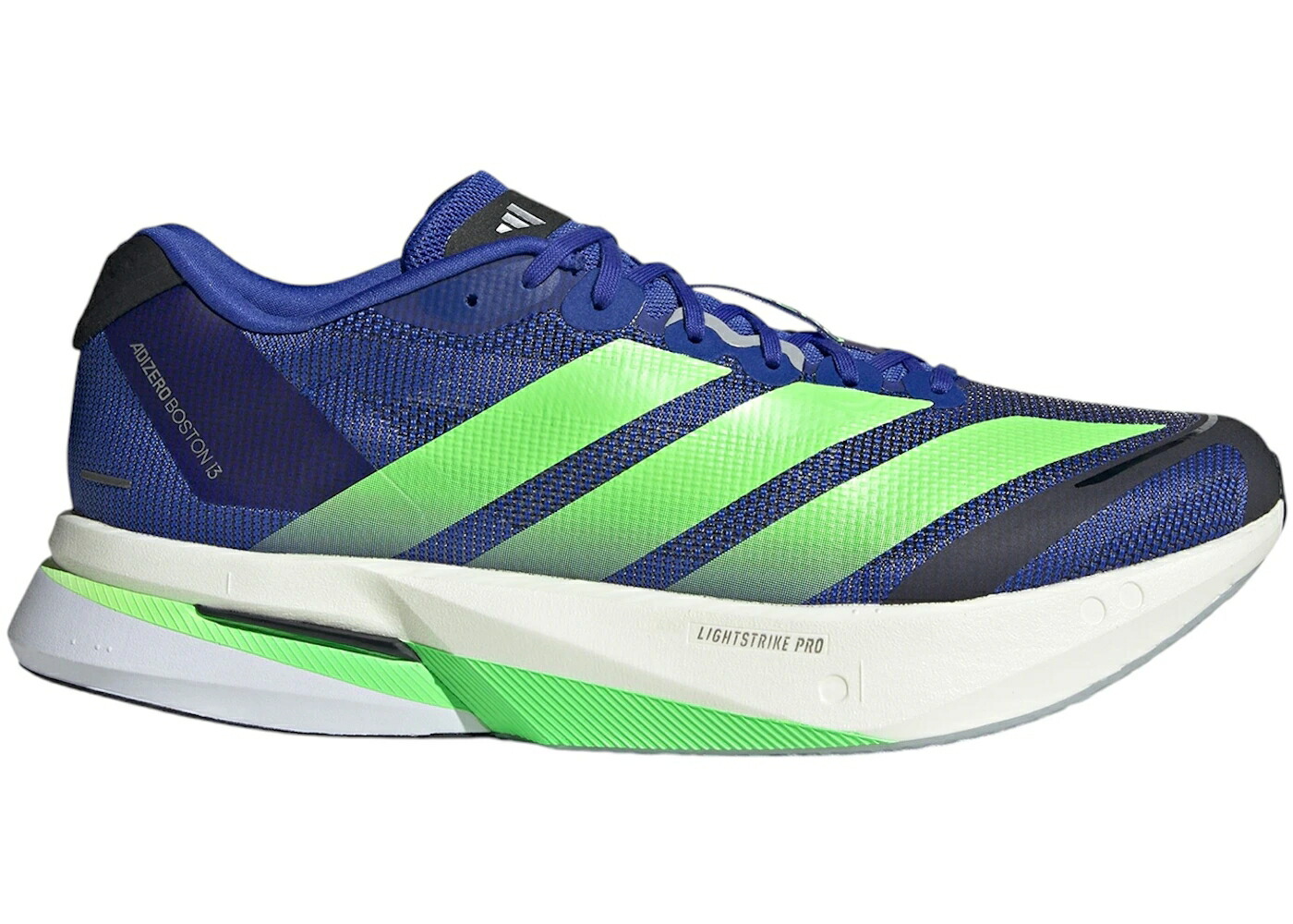 アディダス アディゼロ ボストン サーティーン 青色 ブルー ライム バースト コア 黒色 ブラック スニーカー メンズ ADIDAS ADIZERO BOSTON 13 LUCID BLUE LIME BURST CORE BLACK / LUCID BLUE LIME BURST CORE BLACK