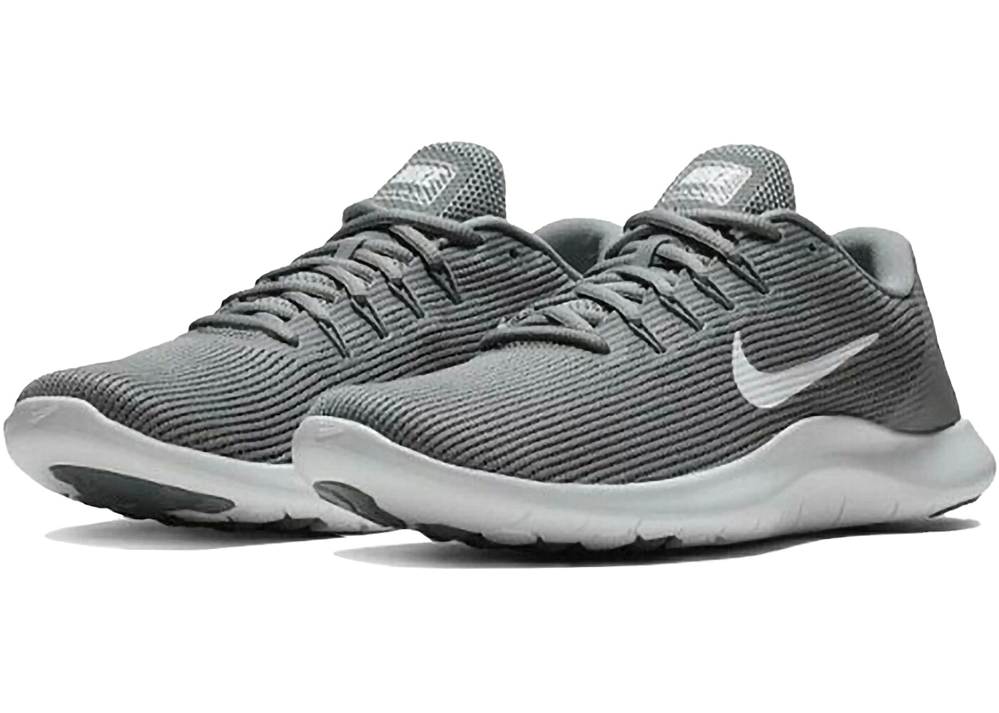 ナイキ クール 灰色 グレー 白色 ホワイト スニーカー メンズ NIKE FLEX 2018 RN COOL GREY / COOL GREY WHITE COOL GREY｜スニケス