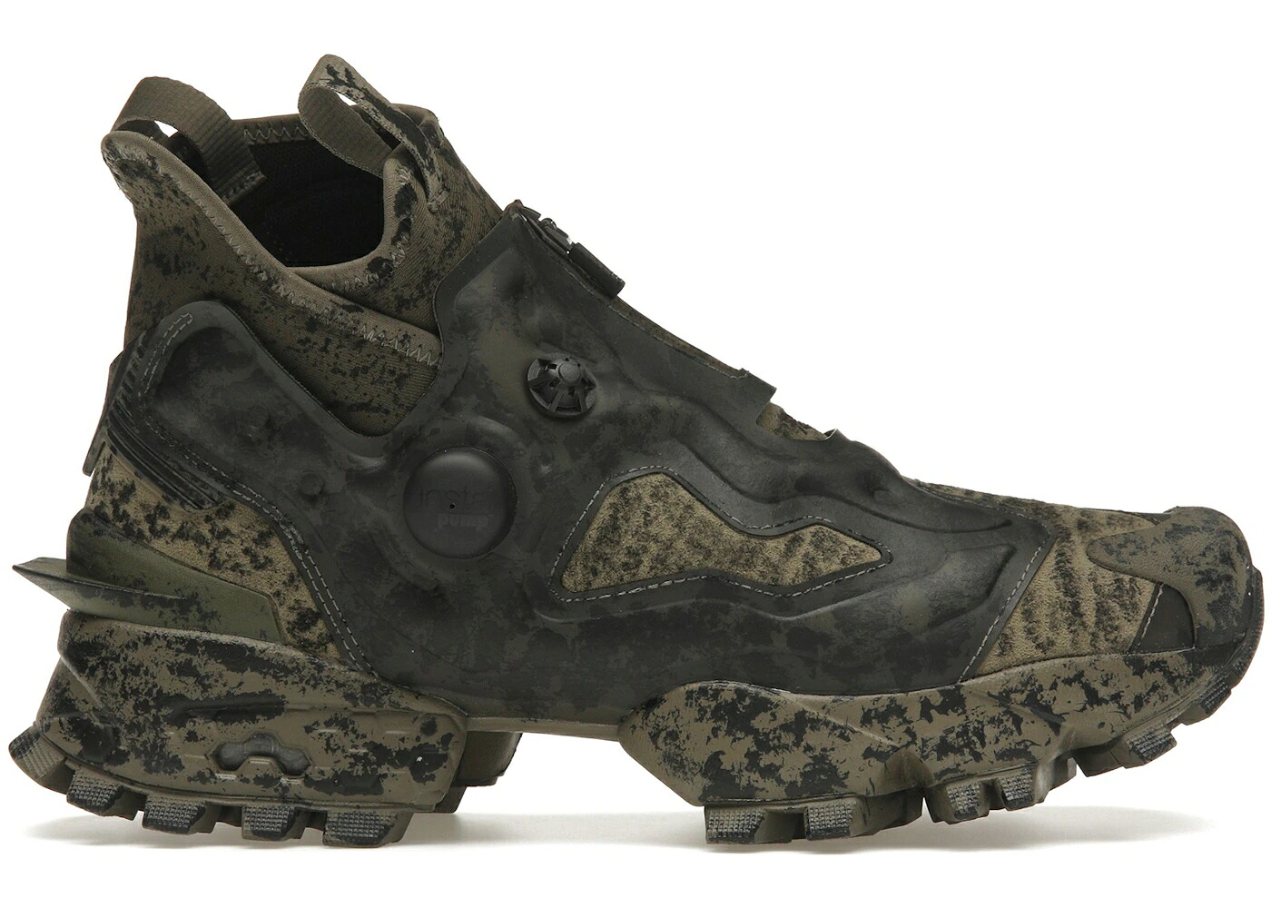 リーボック ミッド 黒色 ブラック 緑 グリーン インスタポンプフューリー スニーカー メンズ REEBOK INSTAPUMP FURY 94 MID UNIVERSAL MONSTERS CREATURE FROM THE BLACK LAGOON / GREEN GREEN BLACK
