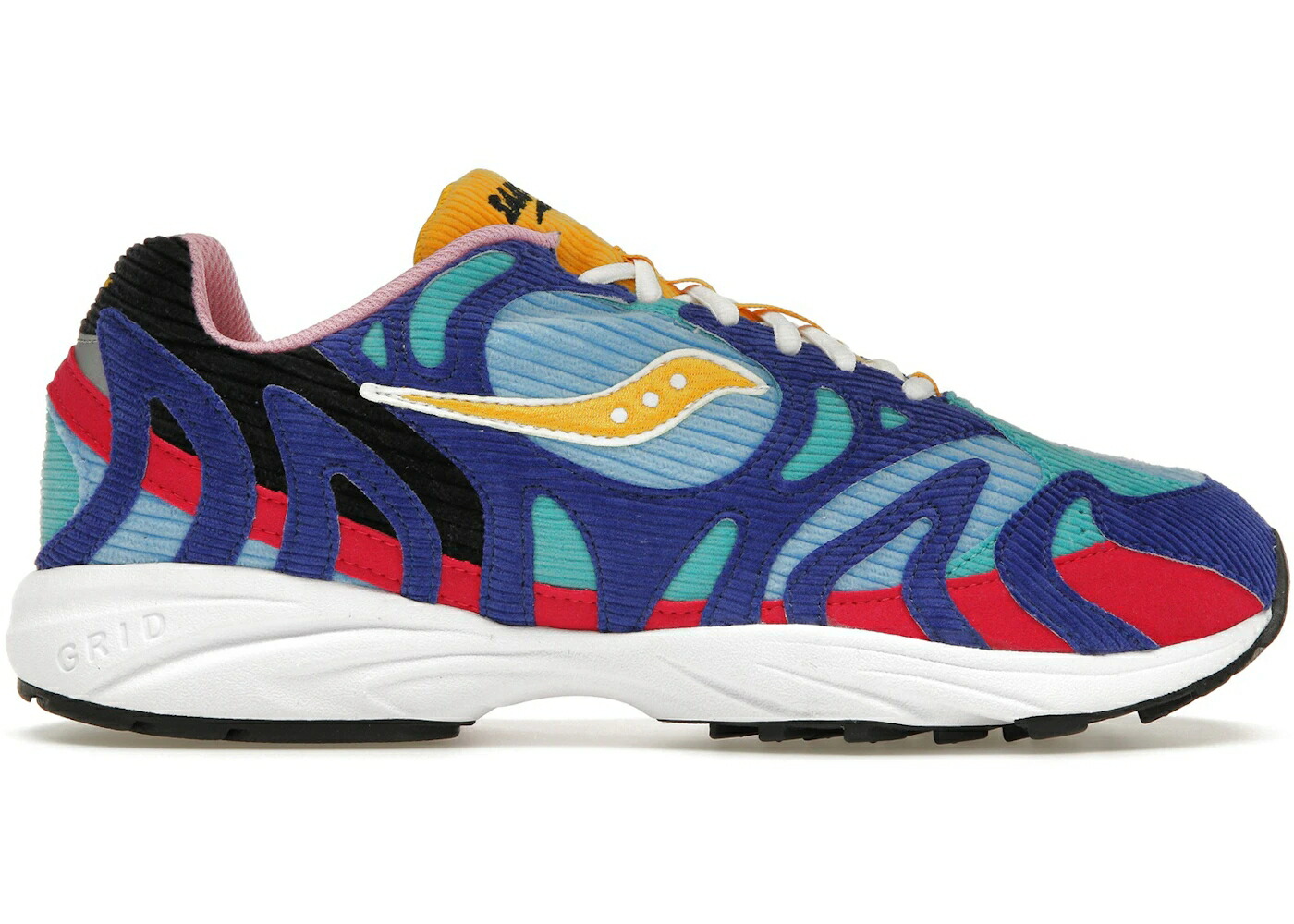 サッカニー コール天 スニーカー メンズ SAUCONY GRID AZURA 2000 CORDUROY PATCHWORK MULTI-COLOR / MULTI