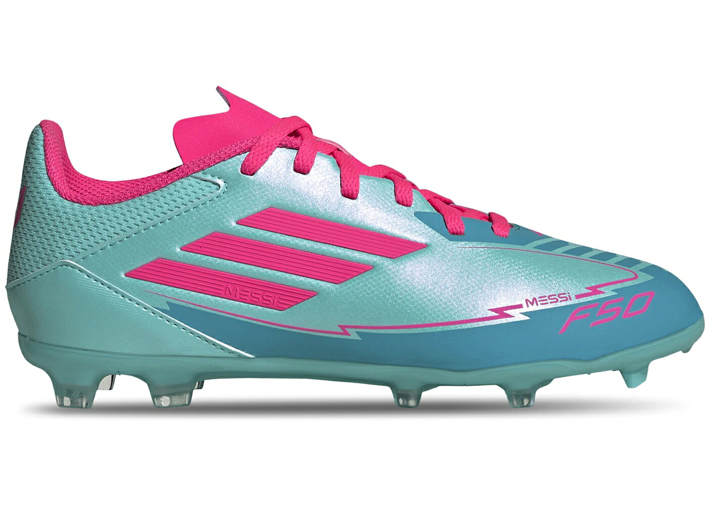 アディダス マイアミ アクア サクラ色 シアン 御坊っちゃん キッズ ADIDAS F50 LEAGUE FG/MG MESSI MIAMI (KIDS) / FLASH AQUA LUCID PINK LUCID CYAN もの言う花 マタニティ スニーカー