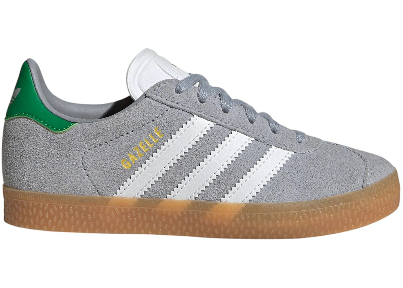 アディダス ガゼル 銀色 シルバー 緑 グリーン 白色 ホワイト ジュニア キッズ ADIDAS GAZELLE HALO SILVER GREEN (PS) / HALO SILVER CLOUD WHITE GREEN ベビー マタニティ スニーカー