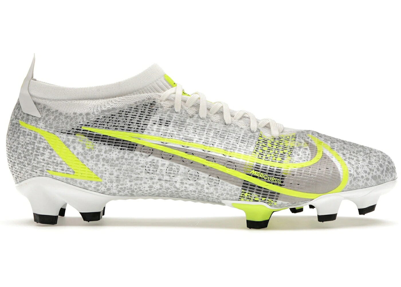 ナイキ プロ 銀色 シルバー 白色 ホワイト 黒色 ブラック スニーカー メンズ NIKE MERCURIAL VAPOR 14 PRO FG METALLIC SILVER VOLT / WHITE METALLIC SILVER VOLT BLACK