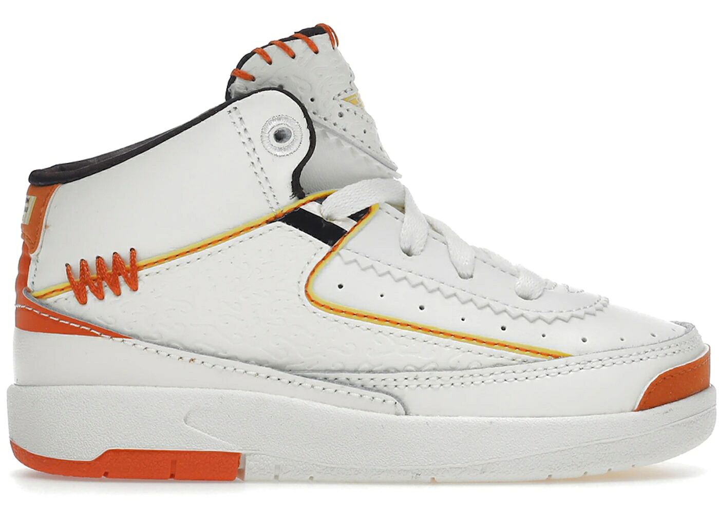 ナイキ ジョーダン 橙 オレンジ色 御坊っちゃん キッズ JORDAN 2 RETRO MAISON CHATEAU ROUGE (TD) / SAIL CITRON PULSE ORANGE