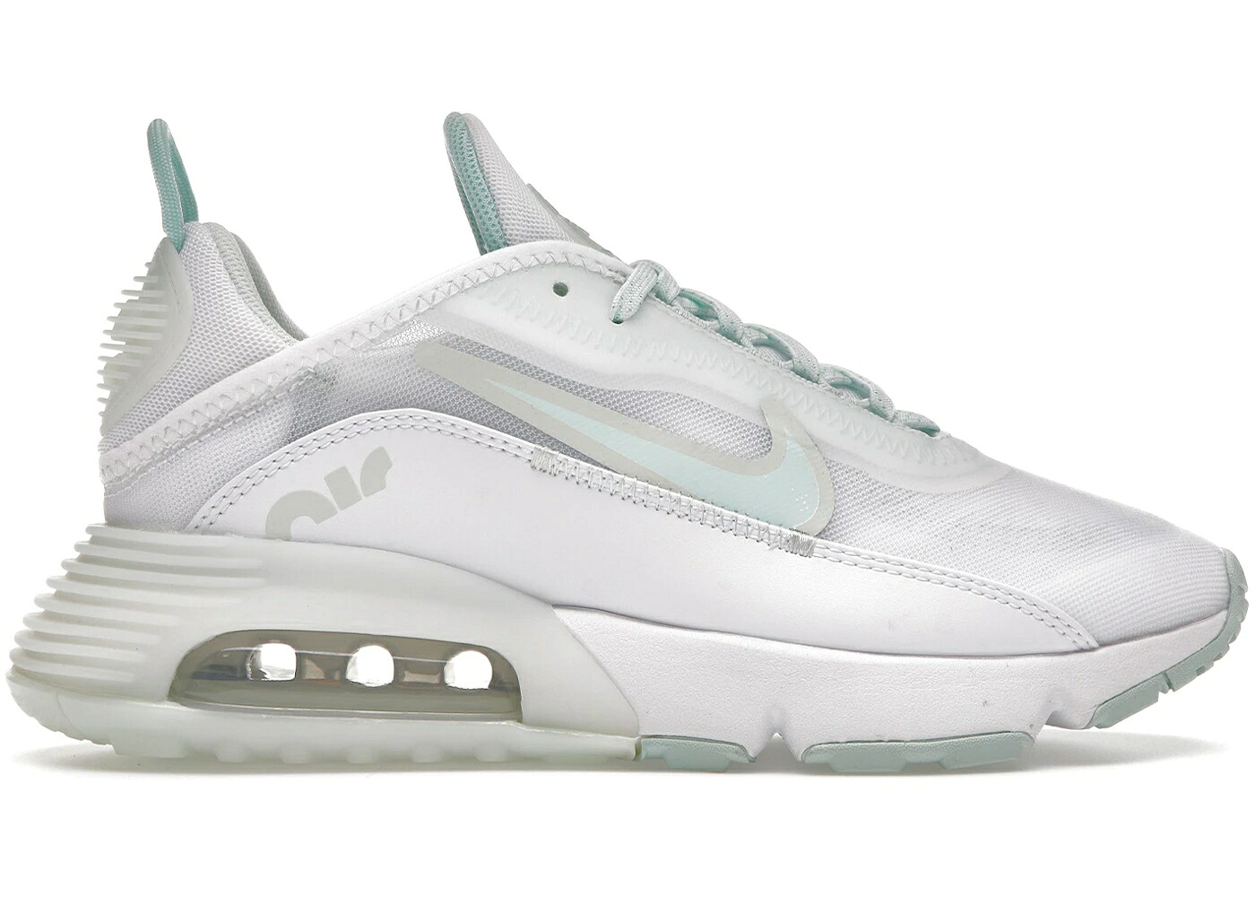 ナイキ マックス 白いこと 白いこと 緑 緑であること エア湖マックス WOMEN\u0027S スニーカー レディース NIKE AIR MAX 2090 WHITE BARELY GREEN (WOMEN\u0027S) / WHITE BARELY GREEN METALLIC