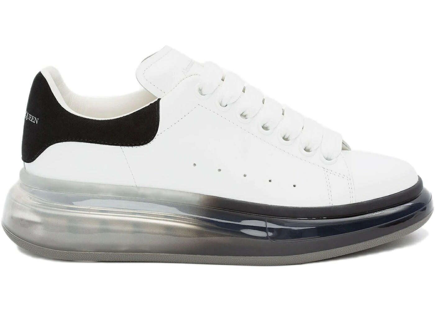 アレキサンダーマックイーン 黒色 ブラック 白色 ホワイト WOMEN'S スニーカー レディース ALEXANDER MCQUEEN ALEXANDER MCQUEEN OVERSIZED BLACK SOLE (WOMEN'S) / WHITE