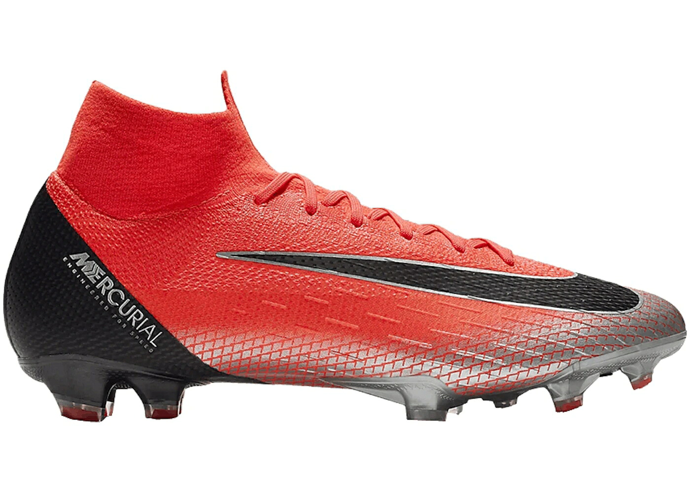 ナイキ エリート クリムゾン 黒色 ブラック 銀色 シルバー スニーカー メンズ NIKE MERCURIAL SUPERFLY 8 ELITE CR7 FG FLASH CRIMSON / FLASH CRIMSON BLACK SILVER