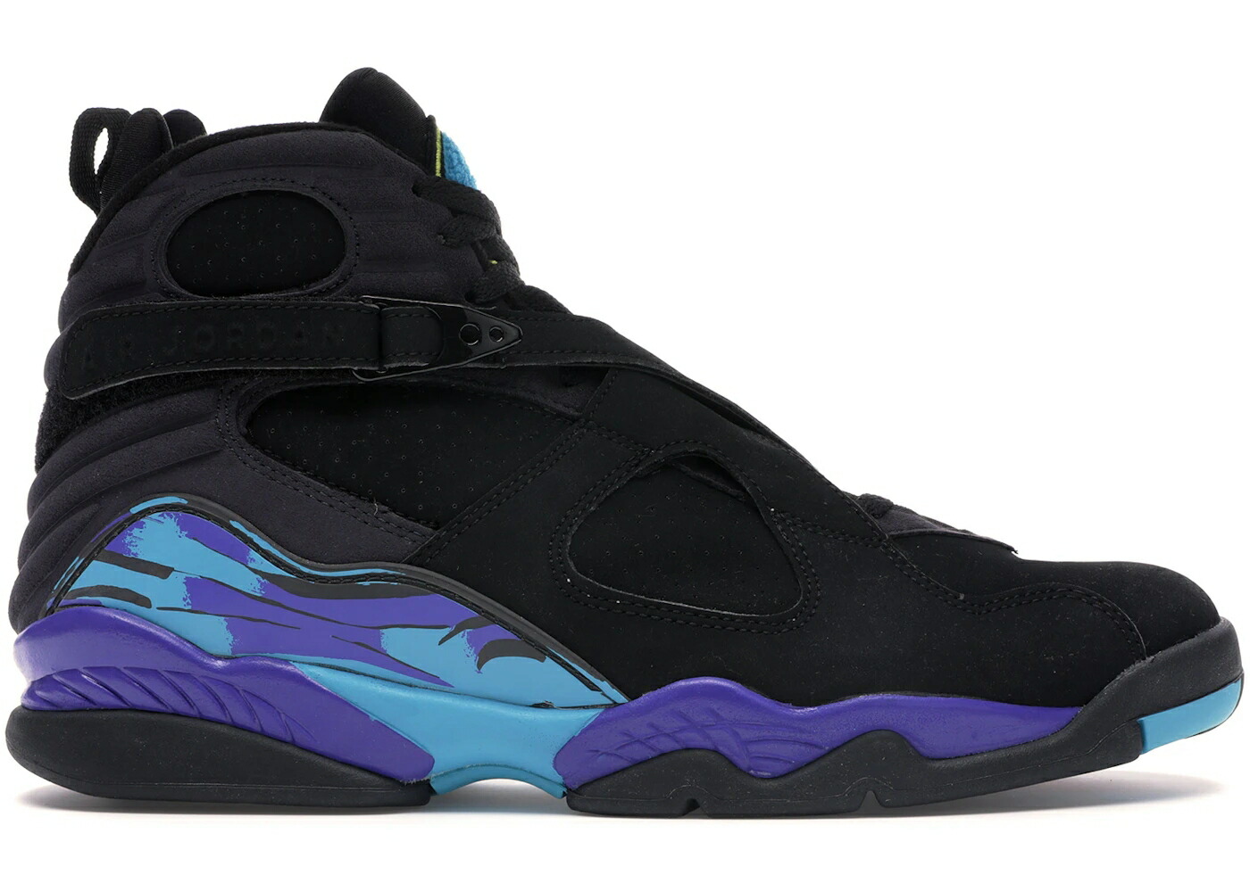 ナイキ ジョーダン アクア 黒いこと 黒いこと 調和 コン吊りひも スニーカー メンズ JORDAN 8 RETRO AQUA (2007) / BLACK BRIGHT CONCORD AQUA TONE