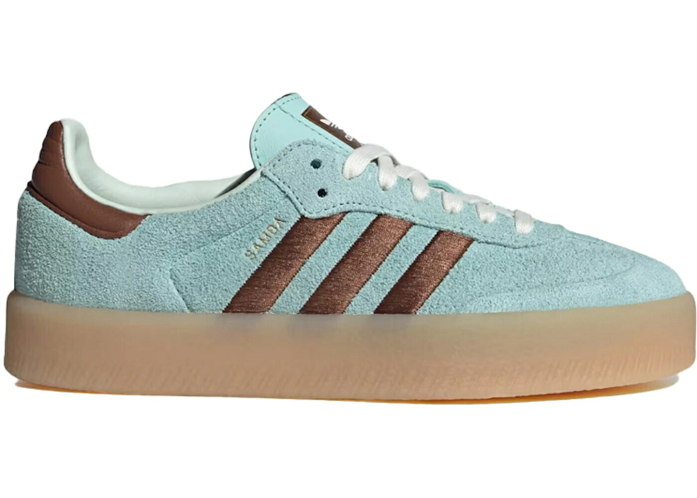 アディダス アクア 茶色 ブラウン WOMEN'S スニーカー レディース ADIDAS SAMBAE SEMI FLASH AQUA (WOMEN'S) / SEMI FLASH AQUA PRELOVED BROWN