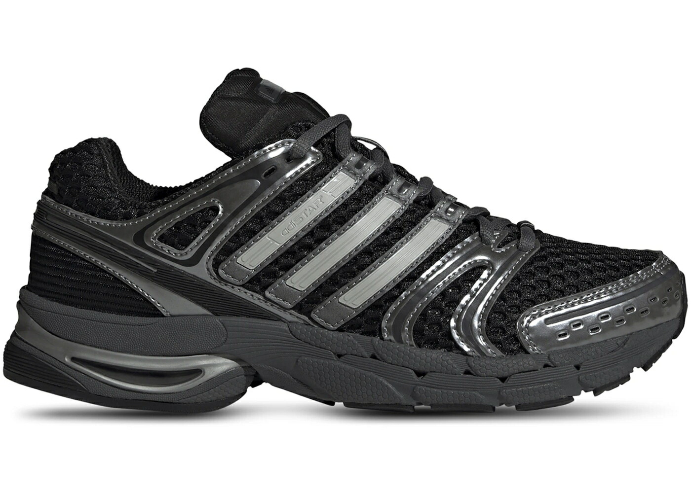 アディダス コア 黒色 ブラック 灰色 グレー スニーカー メンズ ADIDAS ADISTAR CONTROL 5 CORE BLACK GREY / CORE BLACK GREY SIX GREY TWO