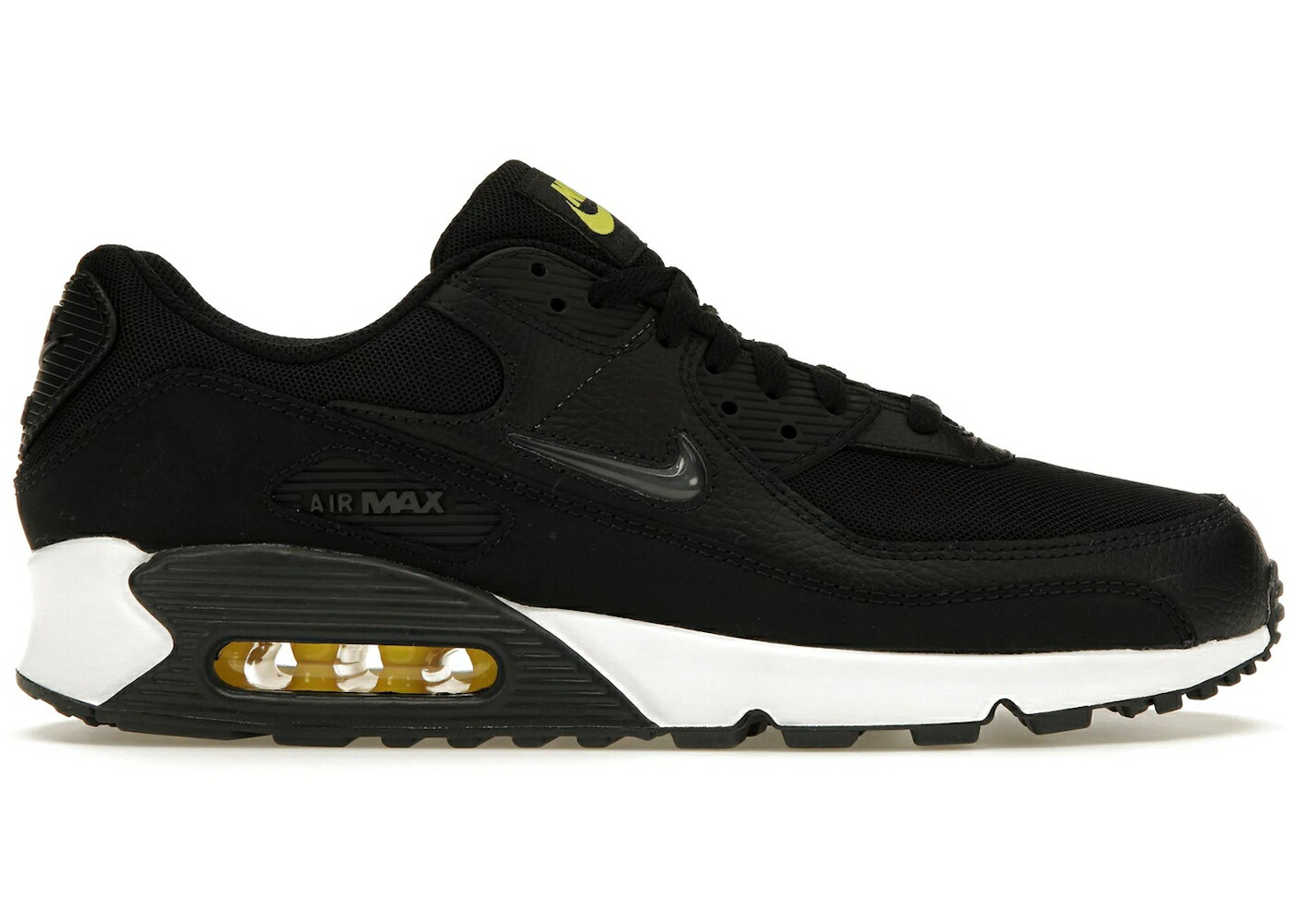ナイキ マックス 黒色 ブラック 黄色 イエロー エアマックス スニーカー メンズ NIKE AIR MAX 90 JEWEL BLACK OPTI YELLOW / BLACK ANTHRACITE OPTI YELLOW