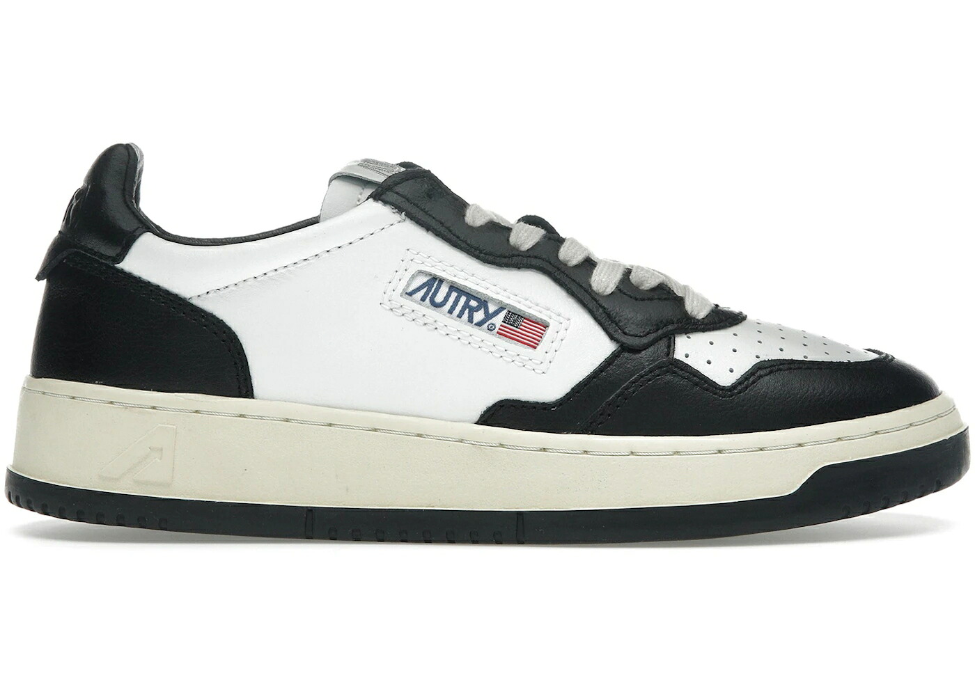 レザー 白色 ホワイト 黒色 ブラック WOMEN'S スニーカー レディース AUTRY MEDALIST LEATHER LOW WHITE BLACK (WOMEN'S) / WHITE BLACK