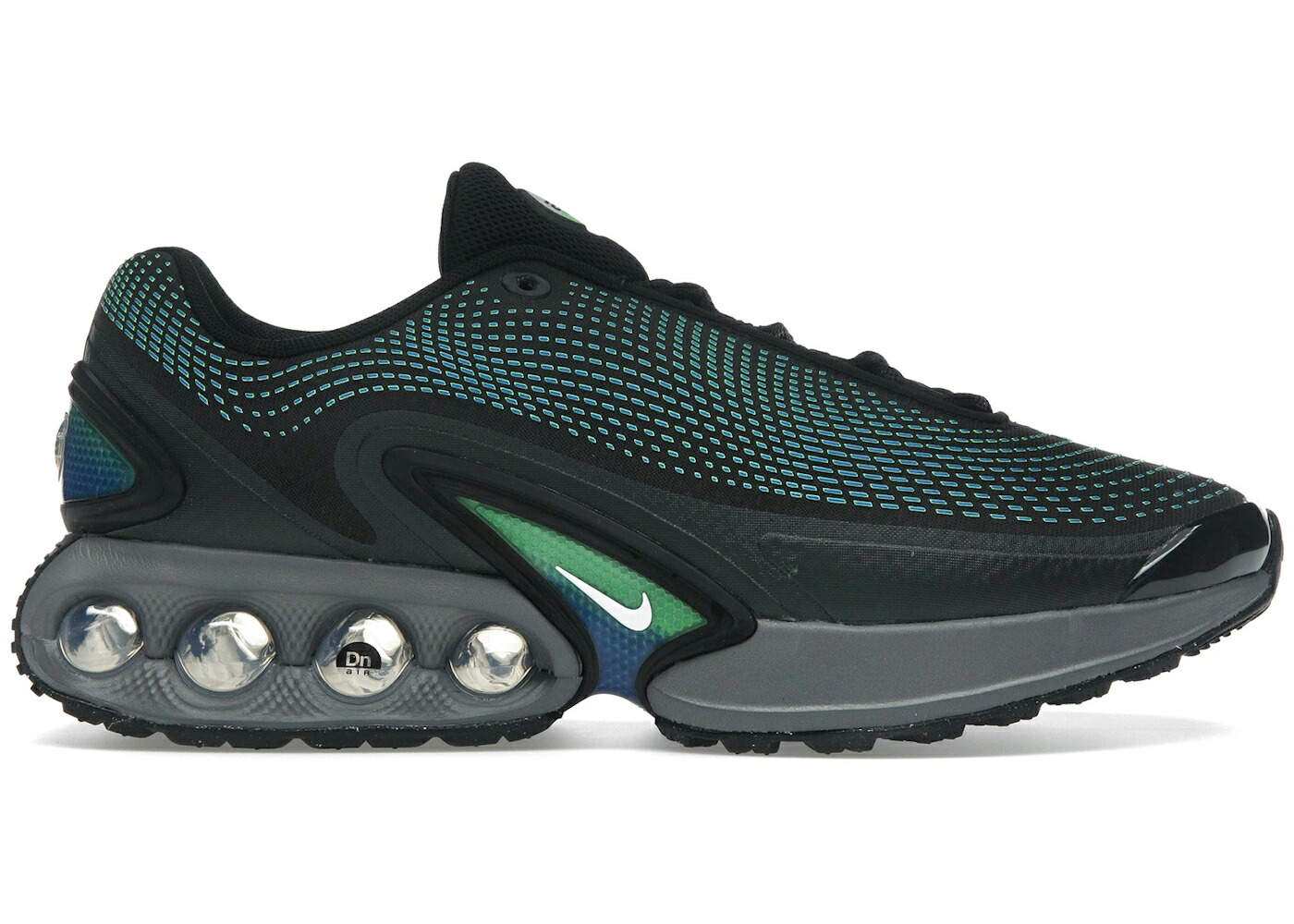 ナイキ マックス 黒いこと 黒いこと 緑 緑であること エア湖マックス スニーカー メンズ NIKE AIR MAX DN BLACK RAGE GREEN / BLACK HYPER COBALT RAGE GREEN
