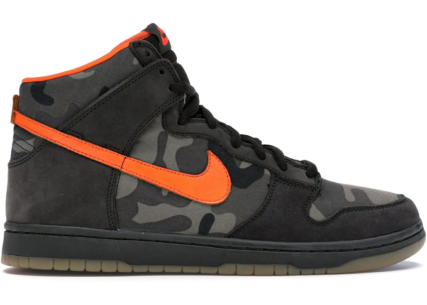 ナイキ エスビー ダンク ハイ カモ柄 緑 グリーン 橙 オレンジ ダンクハイ スニーカー メンズ NIKE SB DUNK HIGH BRIAN ANDERSON CAMO / SABLE GREEN SAFETY ORANGE
