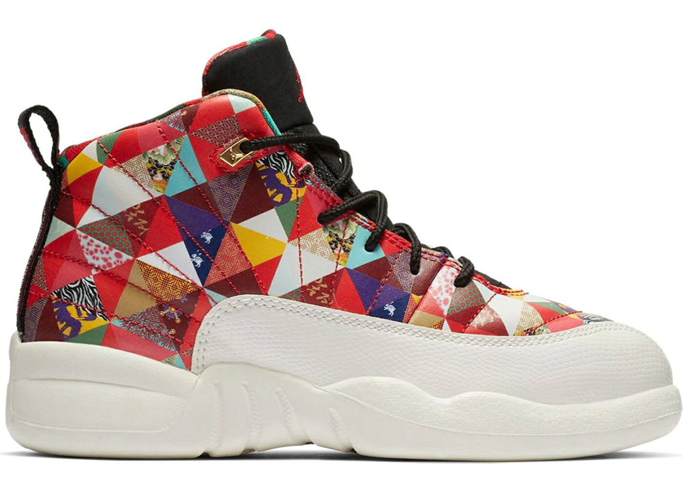 ナイキ ジョーダン 赤 レッド 黒色 ブラック ジュニア キッズ JORDAN 12 RETRO CHINESE NEW YEAR (2019) (PS) / TRUE RED TRUE RED SAIL BLACK ベビー マタニティ スニーカー|スニケス