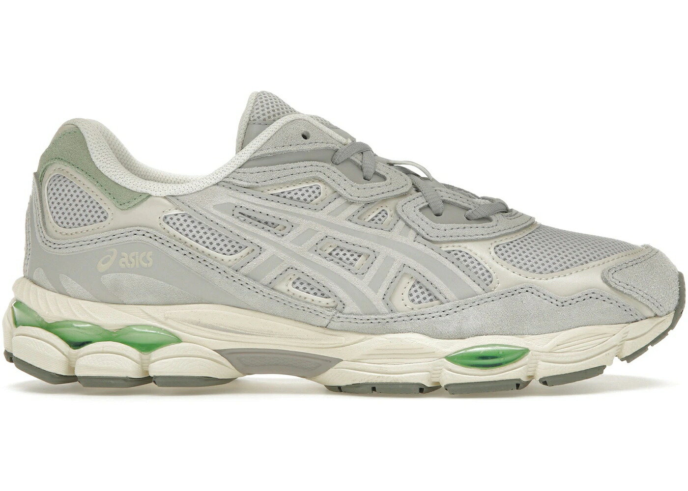 アシックス 薄墨色 薄墨色 緑 緑であること スニーカー メンズ ASICS GEL-NYC CLOUD GREY GREEN / CLOUD GREY CLOUD GREY