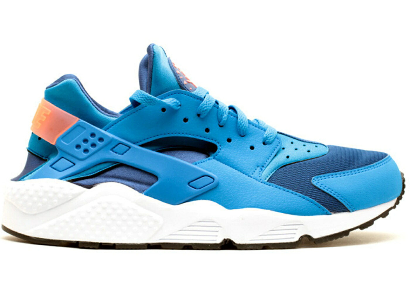 ナイキ ハラチ 青み 青色 スニーカー メンズ NIKE AIR HUARACHE GYM BLUE PHOTO / GYM BLUE PHT BL BRGHT MNG WHT