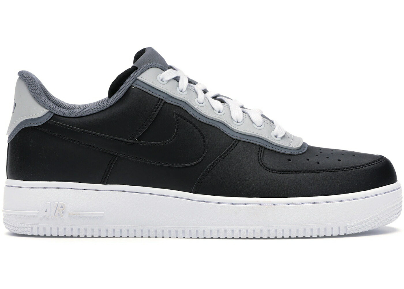 ナイキ 黒色 ブラック ピュア プラチナム クール 灰色 グレー エアフォース '07 スニーカー メンズ NIKE AIR FORCE 1 LOW LV8 BLACK PURE PLATINUM / BLACK PURE PLATINUM COOL GREY