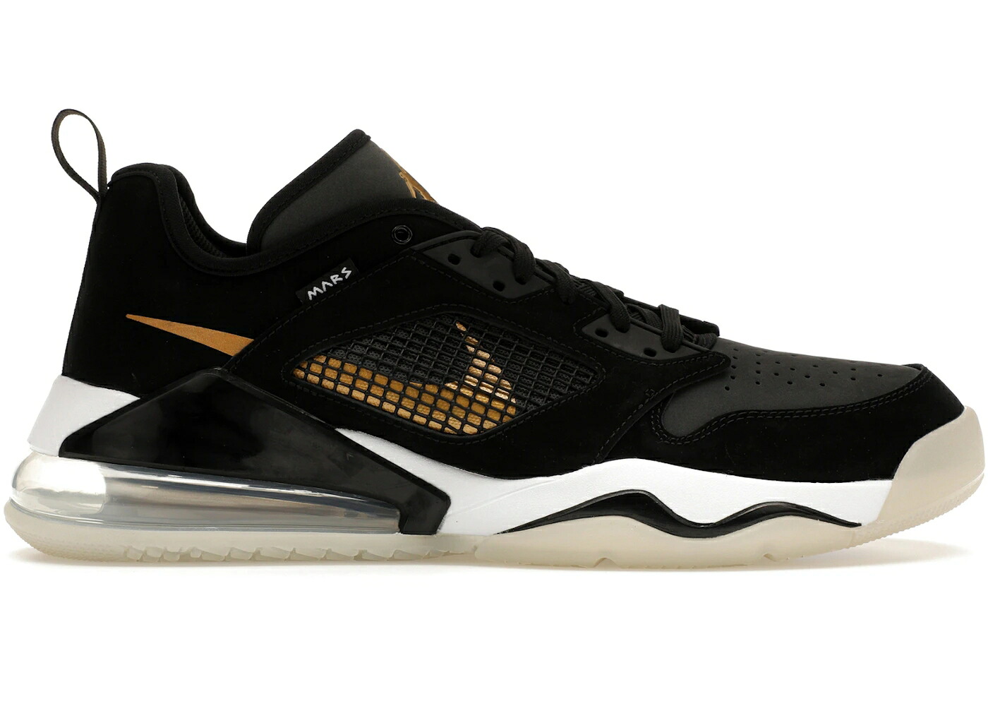 ナイキ ジョーダン 黒色 ブラック ゴールド スニーカー メンズ JORDAN MARS 270 LOW BLACK GOLD / BLACK METALLIC GOLD DARK SMOKE|スニケス