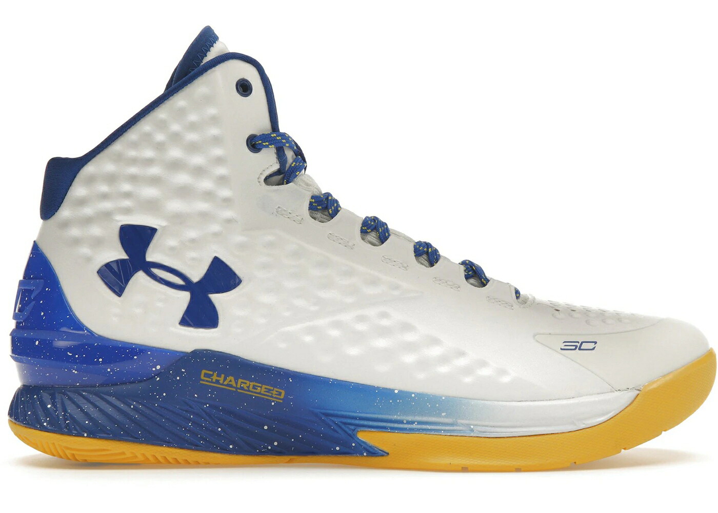 カリー 白色 ホワイト アンダーアーマー スニーカー メンズ UNDER ARMOUR UNDER ARMOUR CURRY 1 DUB NATION (2015/2021/2023) / WHITE TAXI ROYAL
