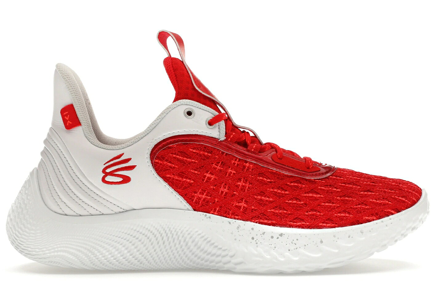 カリー 流れ受け答え 野球クラブ 赤 赤いこと 白いこと 白いこと アンダーアーマー スニーカー メンズ UNDER ARMOUR UNDER ARMOUR CURRY FLOW 9 TEAM RED WHITE / WHITE RED