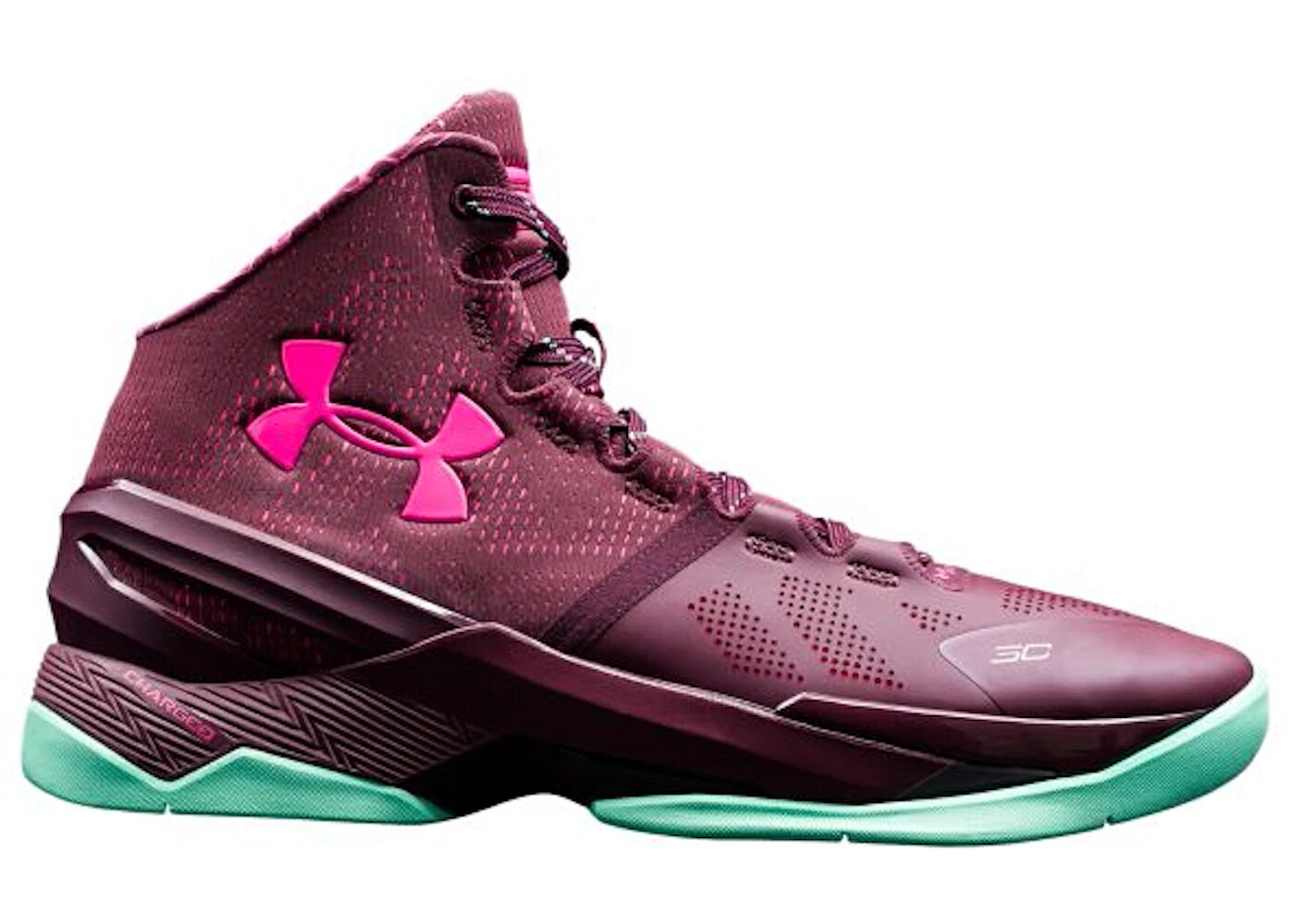 カリー 黒色 ブラック マルーン ピンク アンダーアーマー スニーカー メンズ UNDER ARMOUR UA CURRY 2 BLACK HISTORY MONTH / DARK MAROON ANTIFREEZE MOJO PINK｜スニケス