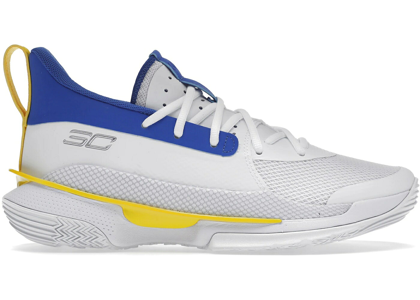 カリー 白いこと 白いこと 黄味がかった 黄色 アンダーアーマー スニーカー メンズ UNDER ARMOUR UNDER ARMOUR CURRY 7 DUB NATION 2 / WHITE ROYAL YELLOW