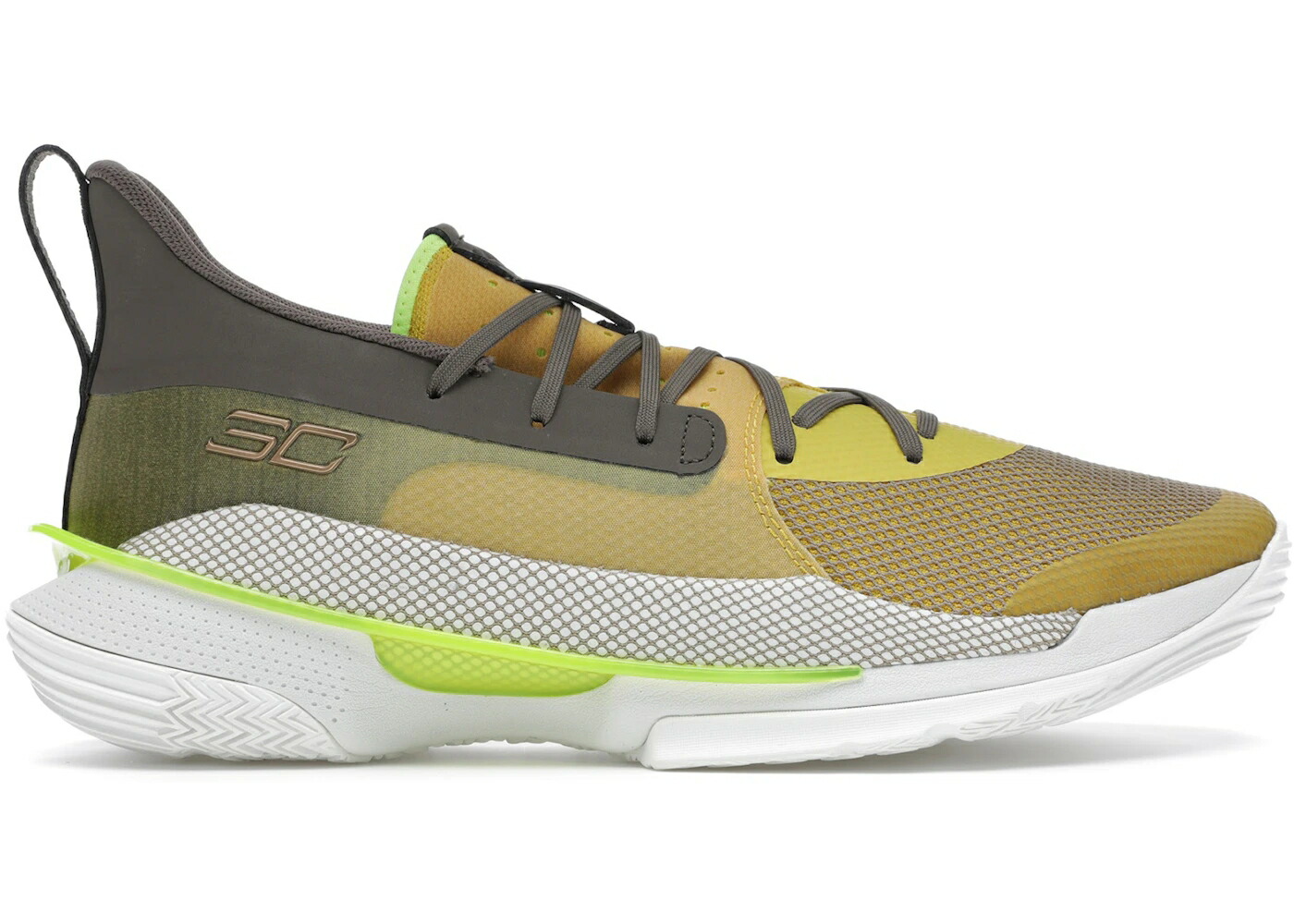 カリー 黄味がかった 黄色 白いこと 白いこと アンダーアーマー スニーカー メンズ UNDER ARMOUR UNDER ARMOUR CURRY 7 ZEPPELIN YELLOW / ZEPPELIN YELLOW SUMMIT WHITE