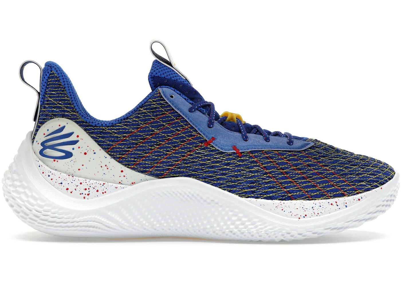 カリー 流れ受け答え 青味 青み 黄味がかった 黄色 アンダーアーマー スニーカー メンズ UNDER ARMOUR UNDER ARMOUR CURRY FLOW 10 DUB NATION CURRYFORNIA / BLUE YELLOW
