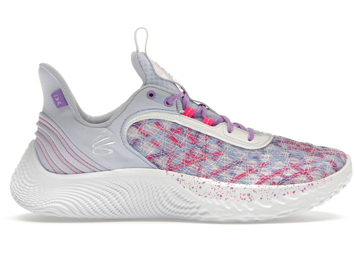 カリー 流れ受け答え オックスフォード 青味 青み 白いこと 白いこと アンダーアーマー スニーカー メンズ UNDER ARMOUR UNDER ARMOUR CURRY FLOW 9 FOR THE W / OXFORD BLUE VIVID LILAC WHITE