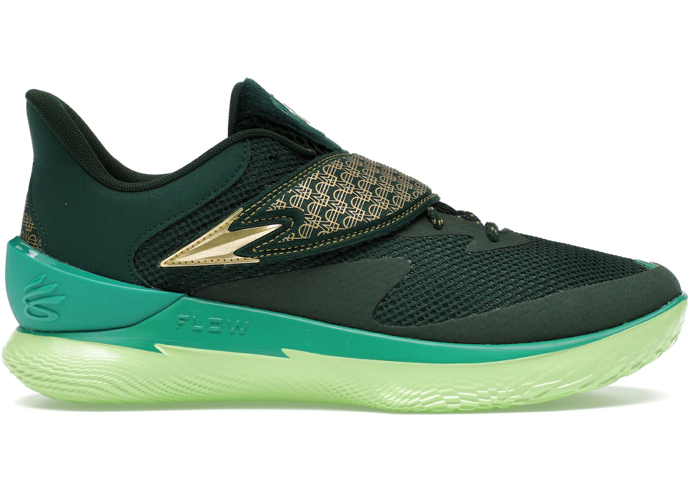 カリー 狐狸 緑 緑であること ゴールド アンダーアーマー スニーカー メンズ UNDER ARMOUR UNDER ARMOUR CURRY FOX 1 HAPPY DAY ALT / GREEN GOLD