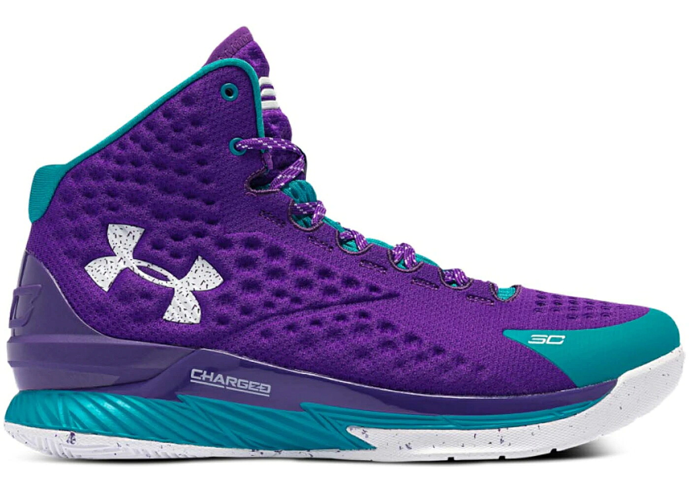 カリー 紫 パープル アクア アンダーアーマー スニーカー メンズ UNDER ARMOUR UNDER ARMOUR CURRY 1 RETRO FATHER TO SON (2022) / PURPLE AQUA