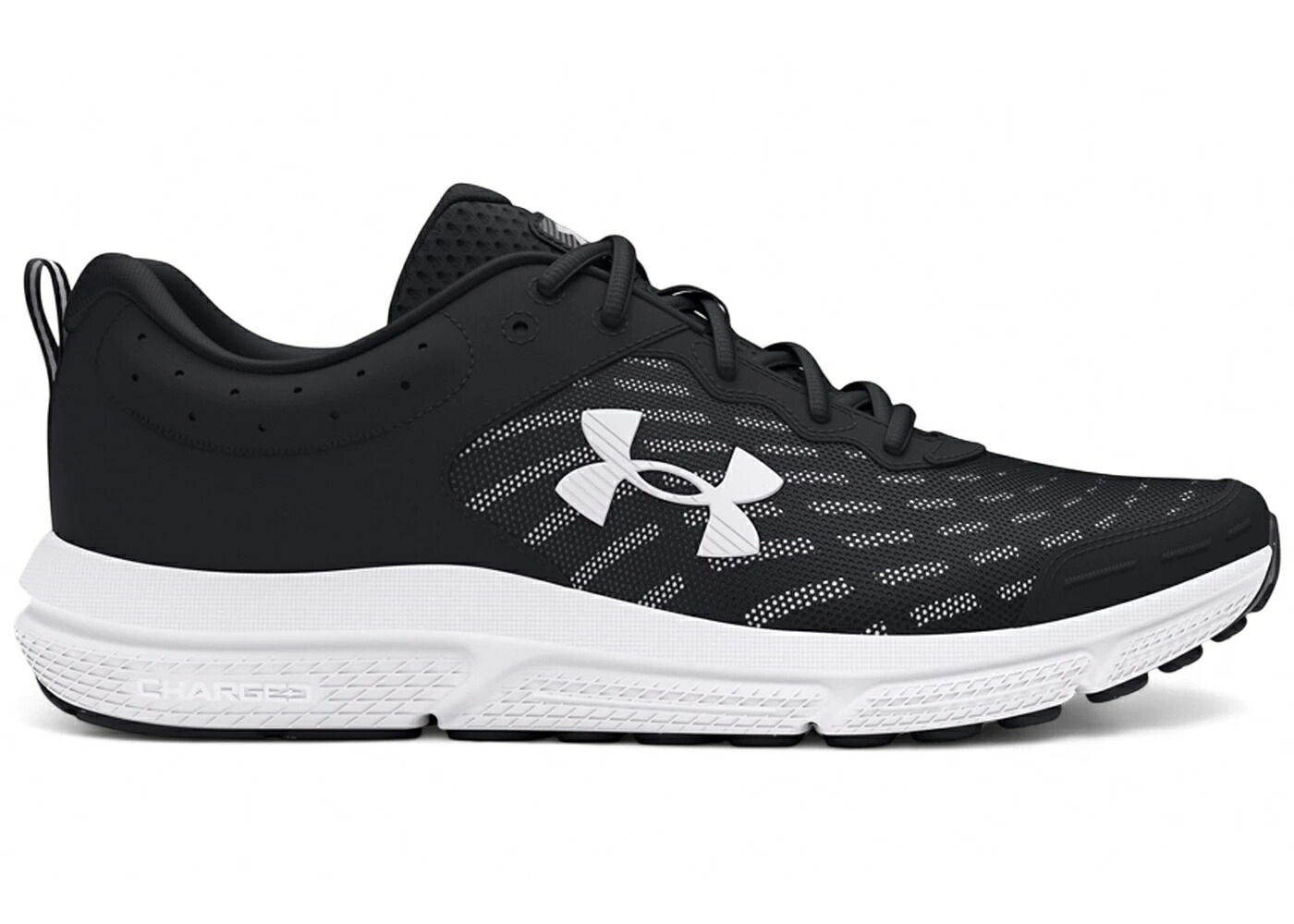 黒いこと 黒いこと 白いこと 白いこと アンダーアーマー スニーカー メンズ UNDER ARMOUR UNDER ARMOUR CHARGED ASSERT 10 BLACK WHITE / BLACK WHITE