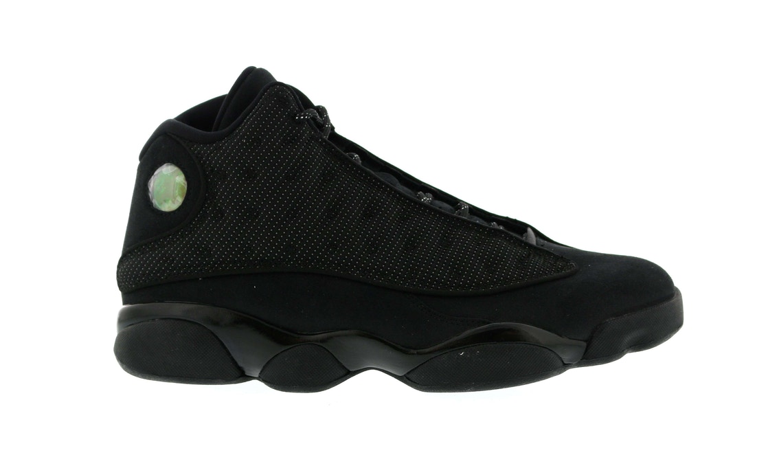 jordan 13 black and black