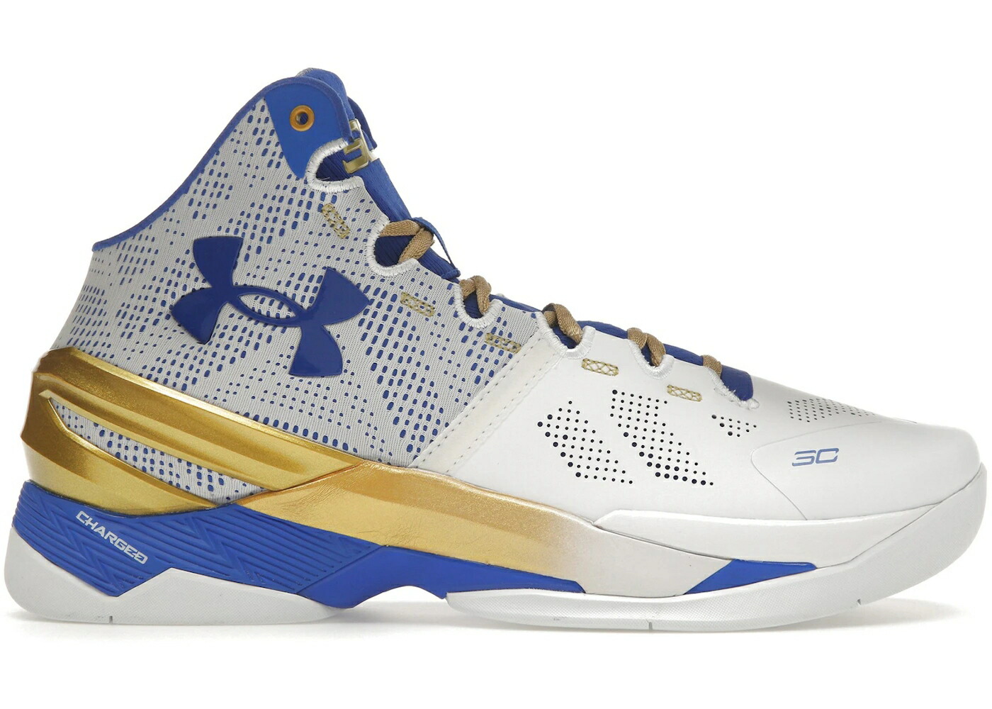 カリー ゴールド 輪っか 白いこと 白いこと 野球クラブ アンダーアーマー スニーカー メンズ UNDER ARMOUR UNDER ARMOUR CURRY 2 NM RETRO GOLD RINGS (2024) / WHITE METALLIC GOLD TEAM ROYAL
