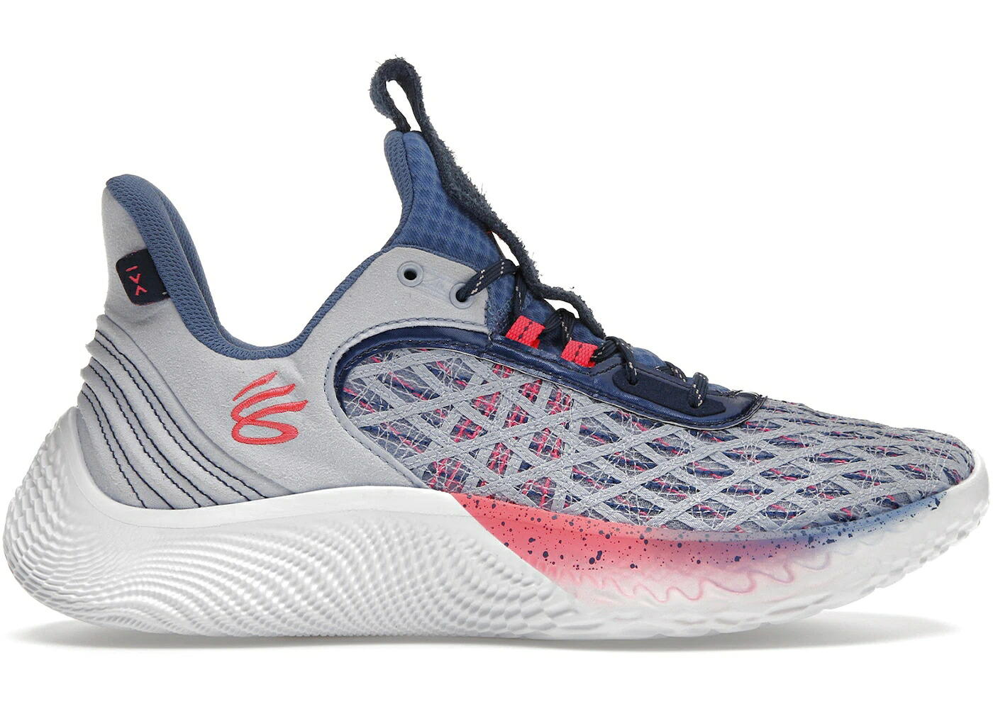 カリー フローレス ゲーム 白色 ホワイト 青色 ブルー ピンク アンダーアーマー スニーカー メンズ UNDER ARMOUR UNDER ARMOUR CURRY FLOW 9 WARP THE GAME DAY / WHITE BLUE PINK|スニケス