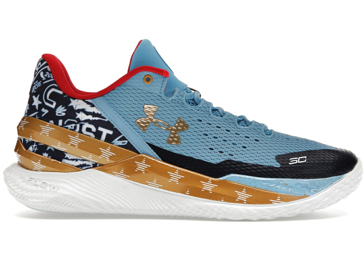 カリー 青色 ブルー 黄色 イエロー アンダーアーマー スニーカー メンズ UNDER ARMOUR UNDER ARMOUR CURRY 2 LOW FLOTRO ALL-STAR (2023) / BLUE YELLOW