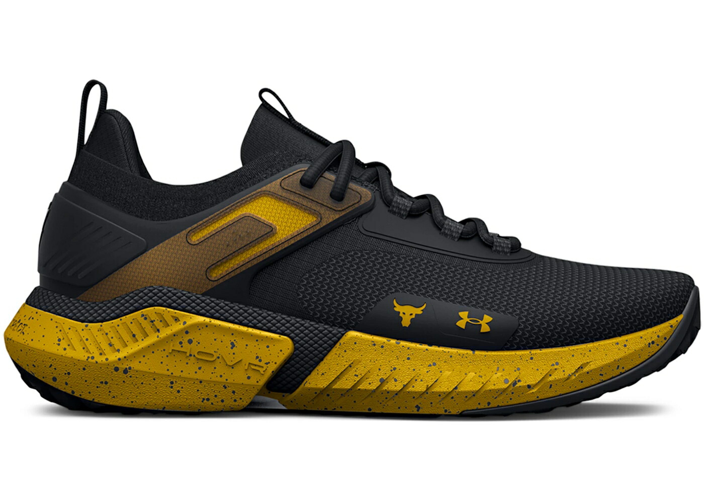 黒いこと 黒いこと ゴールド アンダーアーマー スニーカー メンズ UNDER ARMOUR UNDER ARMOUR PROJECT ROCK 5 BLACK ADAM / BLACK GOLD
