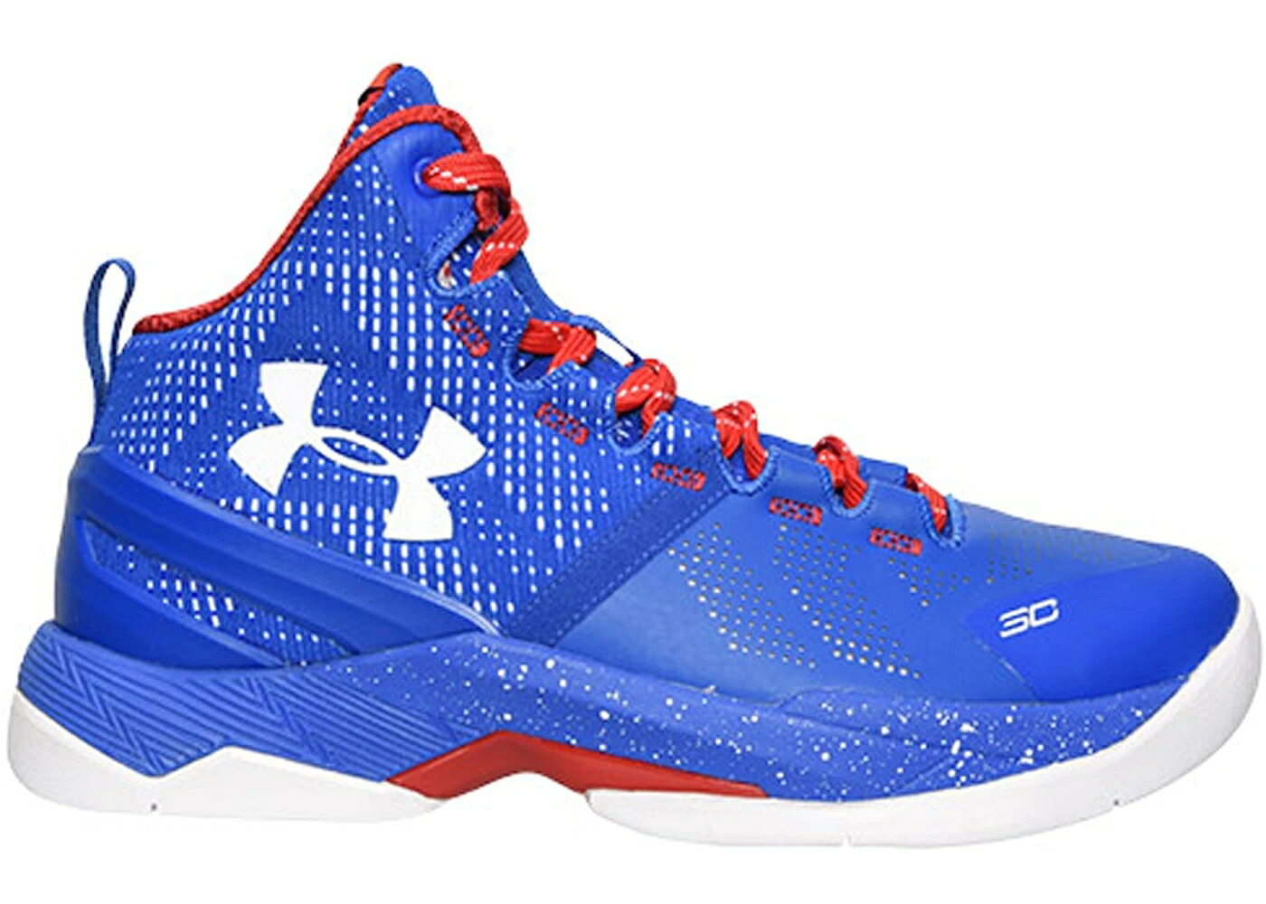 カリー プロビデンス 赤 レッド 白色 ホワイト アンダーアーマー スニーカー メンズ UNDER ARMOUR UA CURRY 2 PROVIDENCE ROAD / ROYAL RED WHITE｜スニケス
