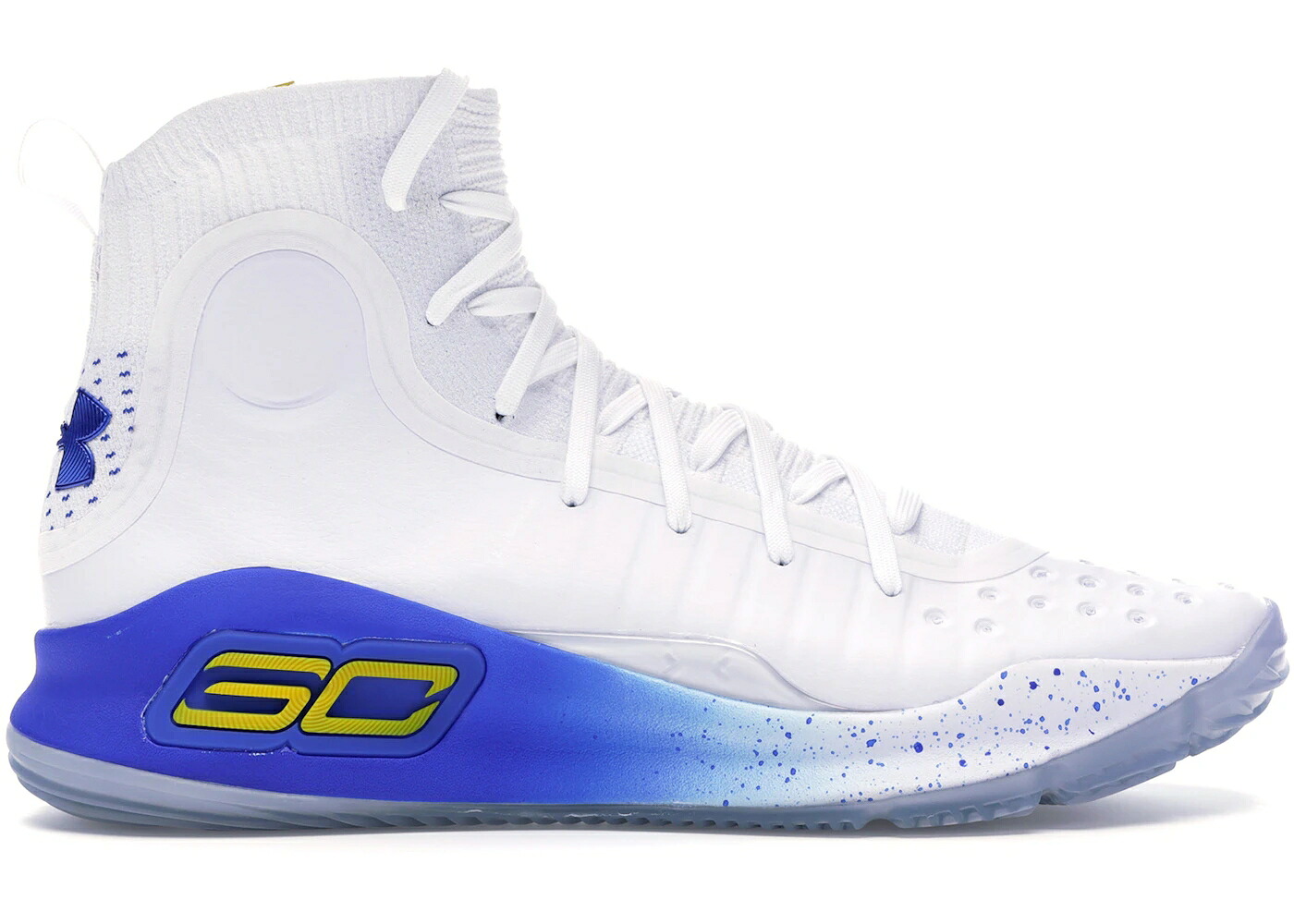カリー 白いこと 白いこと 黄味がかった 黄色 青み 青色 アンダーアーマー スニーカー メンズ UNDER ARMOUR UNDER ARMOUR CURRY 4 HOME / WHITE YELLOW ROYAL BLUE