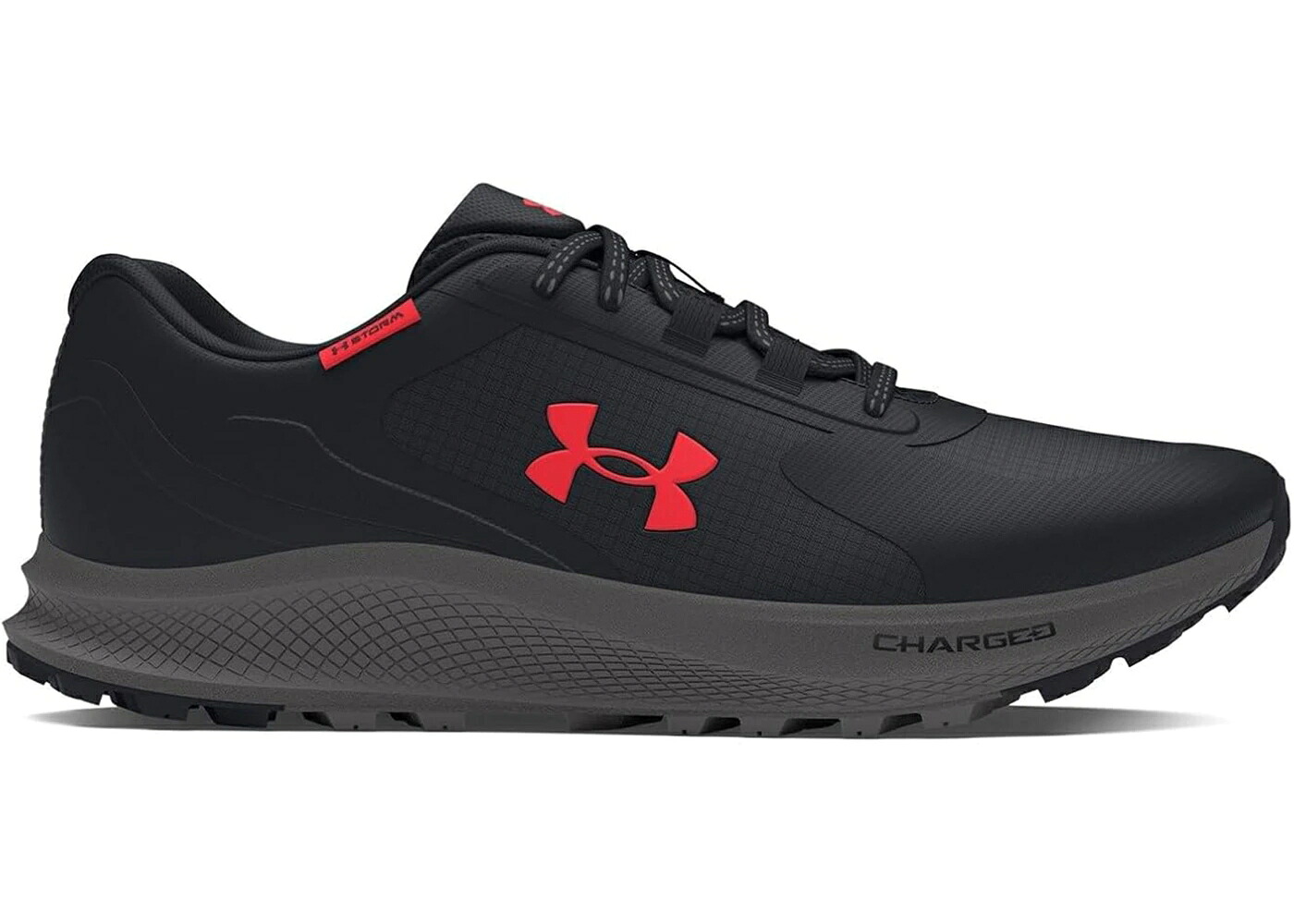 バンディット 黒色 ブラック 赤 レッド アンダーアーマー スニーカー メンズ UNDER ARMOUR UNDER ARMOUR BANDIT TRAIL 3 BLACK RACER RED / BLACK RACER RED