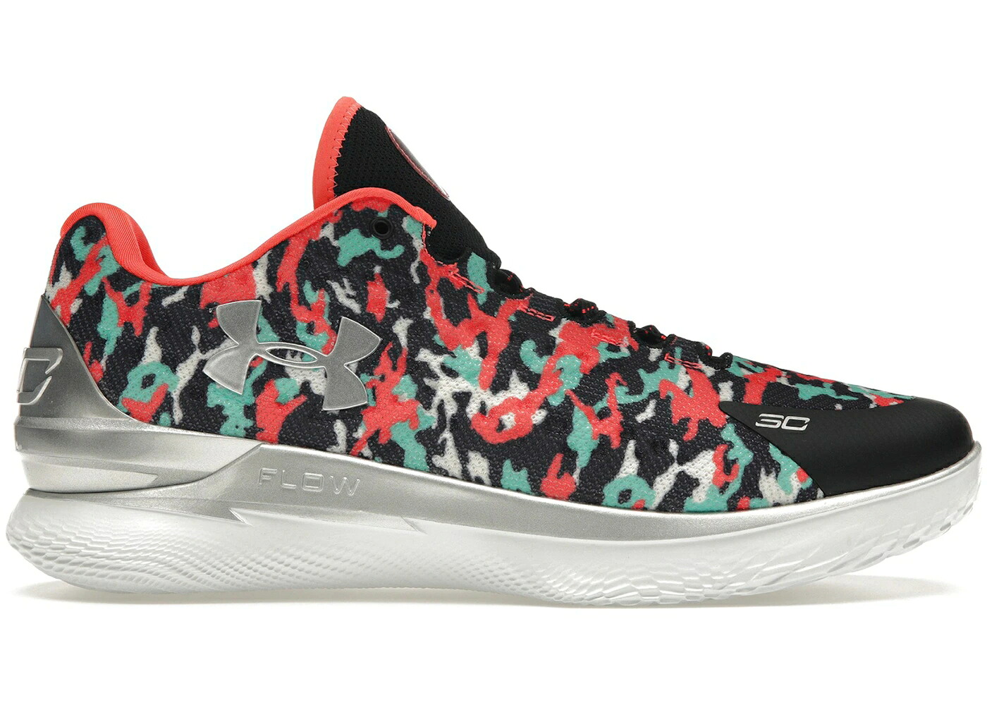 カリー 黒いこと 黒いこと 緑 緑であること アンダーアーマー スニーカー メンズ UNDER ARMOUR UNDER ARMOUR CURRY 1 LOW FLOTRO CAMP / BLACK GREEN NOIR VERT