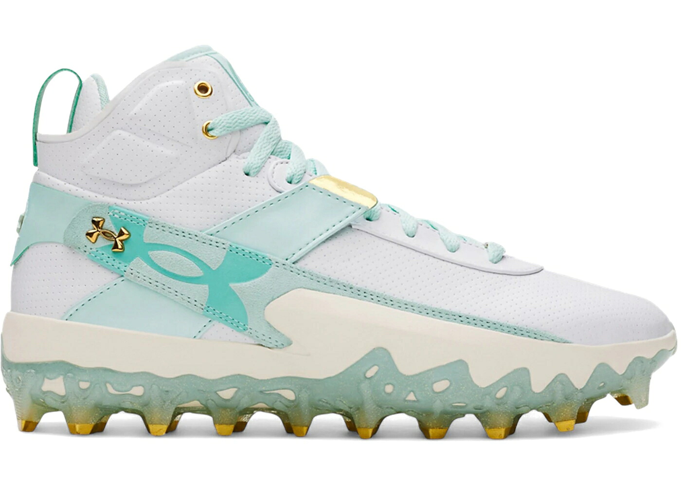 プロ ミッド 白色 ホワイト アクア ゴールド アンダーアーマー スニーカー メンズ UNDER ARMOUR UNDER ARMOUR HARPER 10 PRO TPU MID KING OF DIAMONDS / WHITE AQUA FLOAT METALLIC GOLD