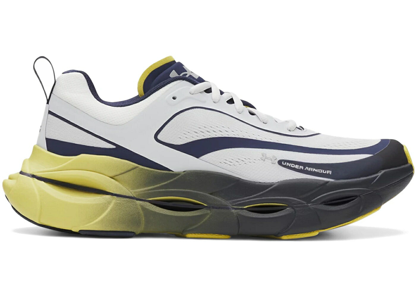 紺色 ネイビー 黄色 イエロー アンダーアーマー スニーカー メンズ UNDER ARMOUR UNDER ARMOUR UA HALO RACER WASHED NAVY YELLOW SHADE / WASHED NAVY YELLOW SHADE DISTANT
