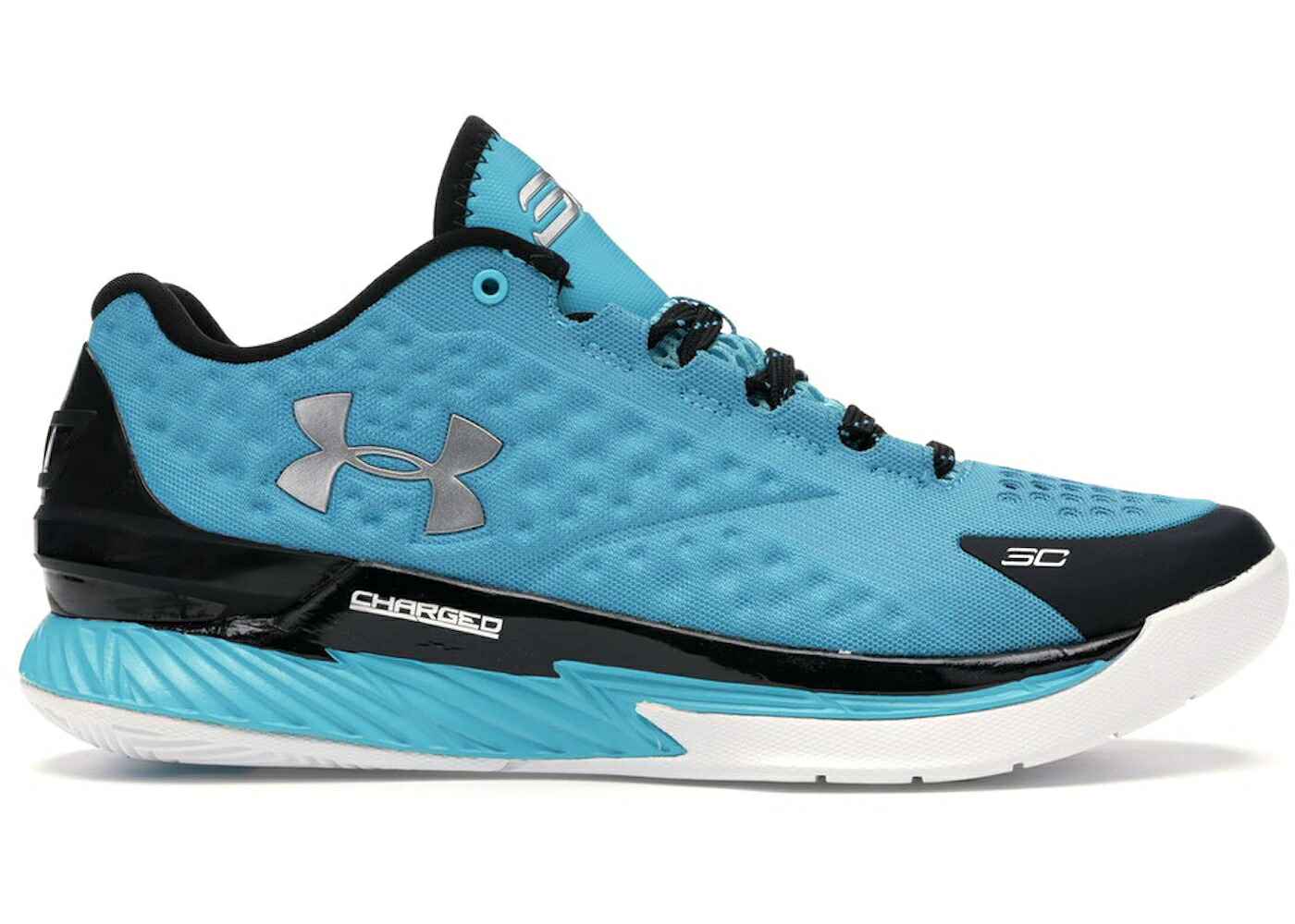 カリー パンサーズ パシフィック 黒いこと 黒いこと しろがね色 しろがね色 アンダーアーマー スニーカー メンズ UNDER ARMOUR UA CURRY 1 LOW PANTHERS / PACIFIC BLACK METALLIC SILVER