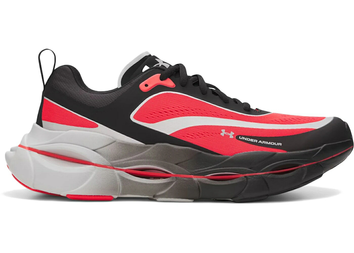 黒色 ブラック 赤 レッド 灰色 グレー グレイ アンダーアーマー スニーカー メンズ UNDER ARMOUR UNDER ARMOUR UA HALO RACER BLACK RED / BLACK RACER RED DISTANT GRAY